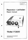 Rollei P 3801 manual. Camera Instructions.